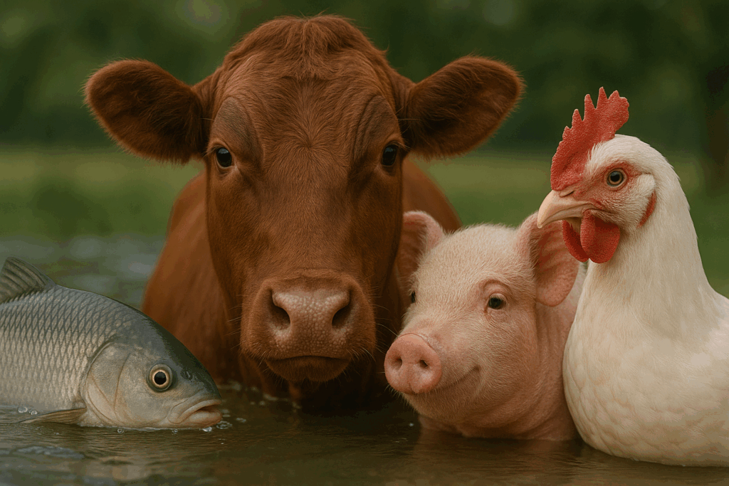 ヴィーガンとは動物を詐取しない。牛豚鶏魚全ての動物に生きる権利があります。